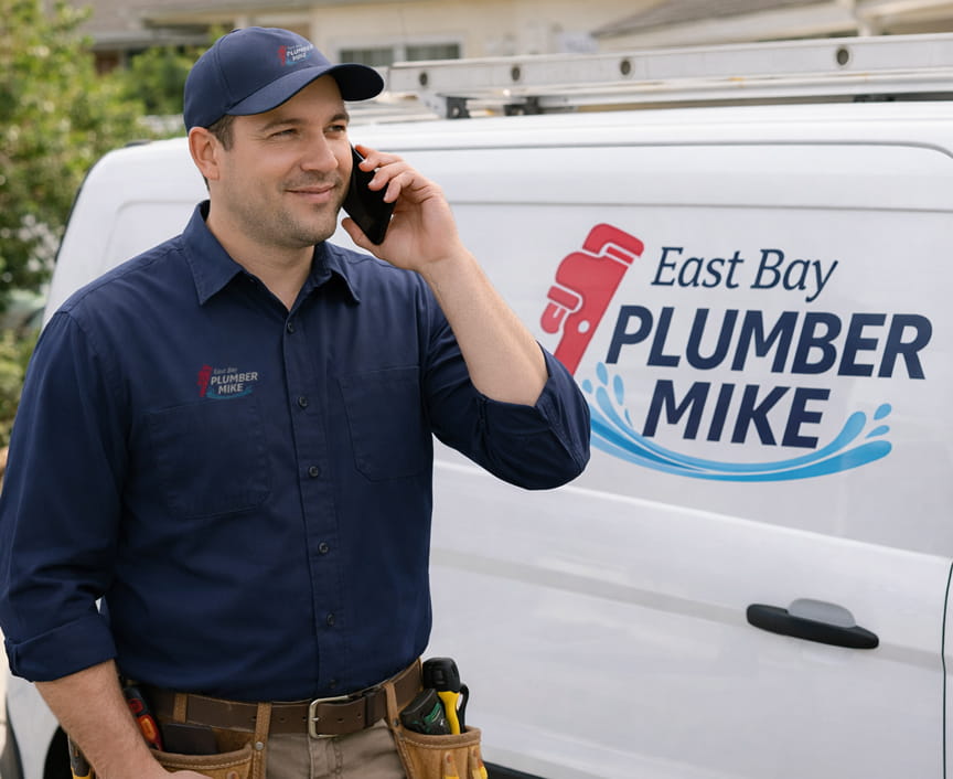 Plumber responding to customer call in Brentwood CA